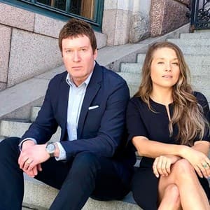Joakim Lindström och Emilie Loman